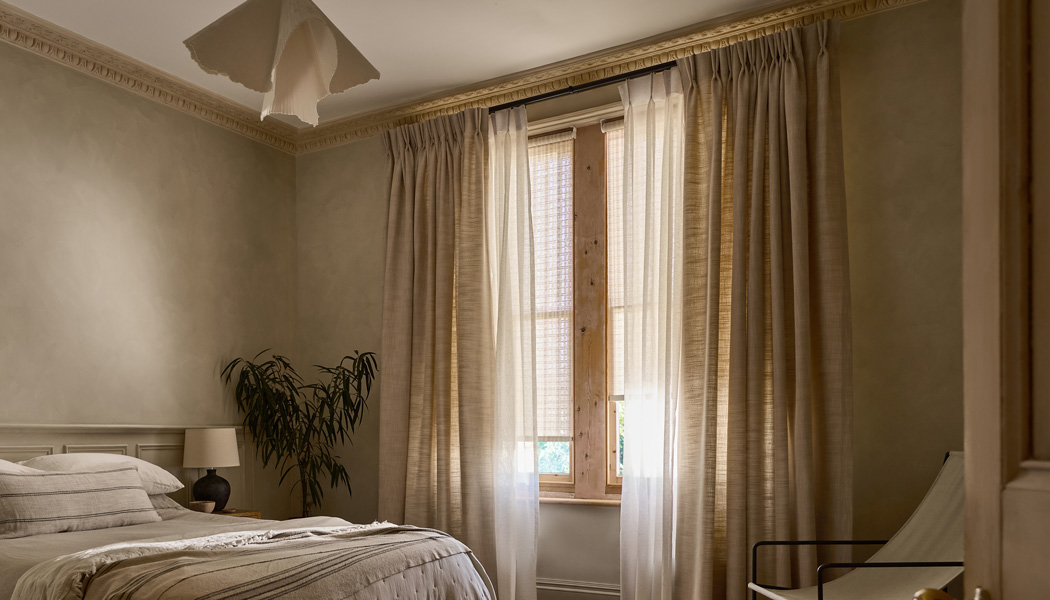unlined curtains