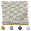ビジュリネン グレーウォッシュ＆マスタード 見本の写真