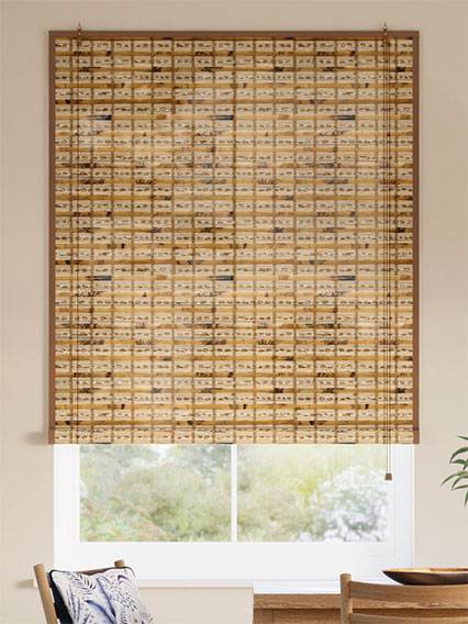 ジャワ シダー＆デメララ Roll Up Woven Wood サムネイル写真