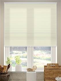 【窓貼りタイプ】採光 クロテッドクリーム コードレス ハニカム Stick2Fit Pleated サムネイル写真