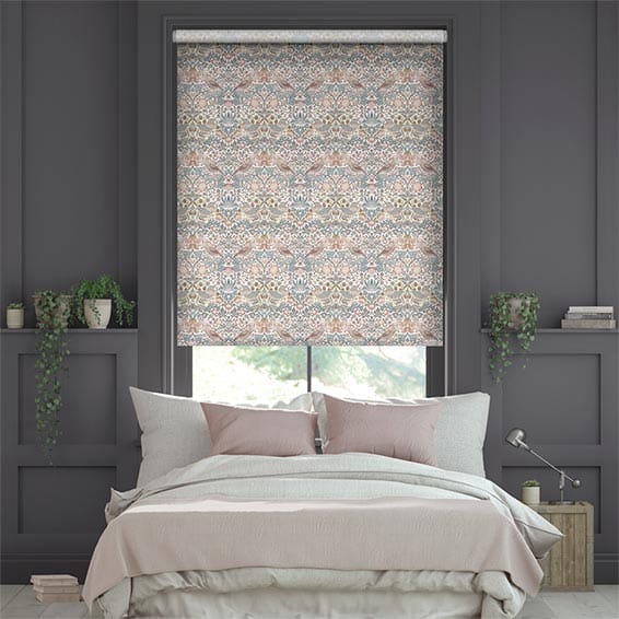 William Morris -ウィリアム・モリス いちご泥棒 ローズチョーク ロールスクリーン